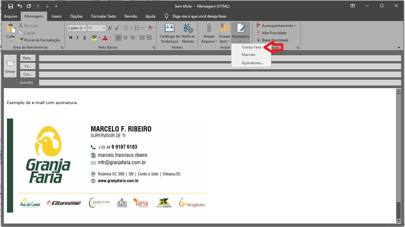 Configuración de firma de correo electrónico Microcamp